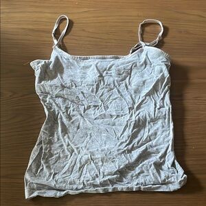 Mossimo Supply Co. Grey Fitted Sleeveless Camisole